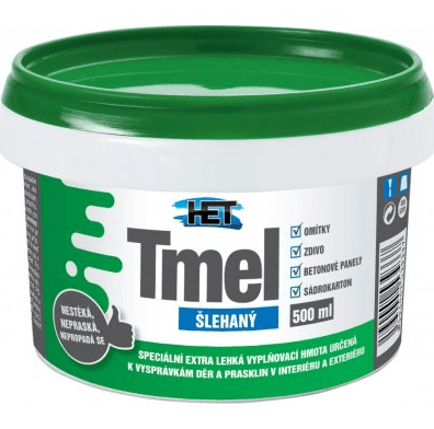 HET HET Šľahaný ľahčený tmel - biely - 250 ml