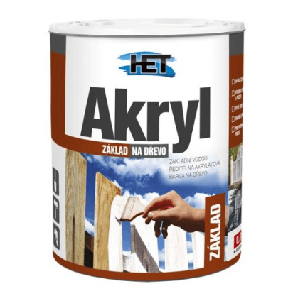 HET HET AKRYL Základ na drevo - biely - 3 kg