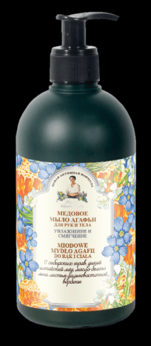 Natura Siberica Agafja medové mydlo na telo a ruky 500 ml