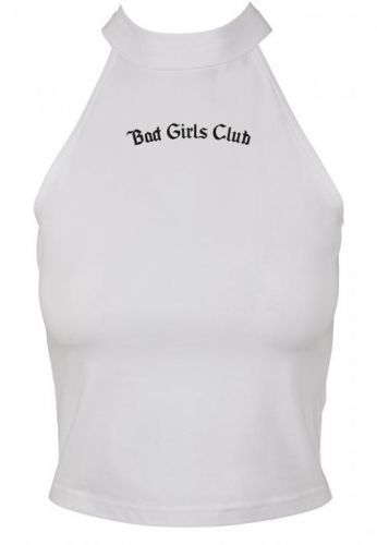 Mister Tee Ladies Bad Girls Short Top white - L