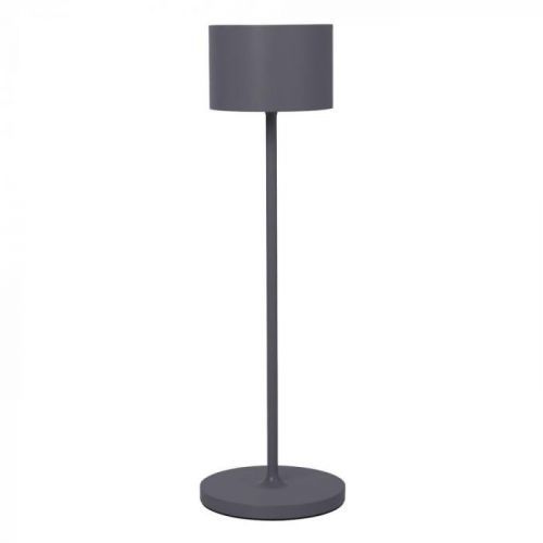 Tmavosivá prenosná LED lampa Blomus Farol