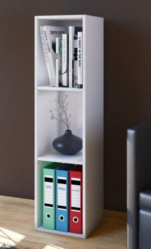 Skrinka s dvoma policami Mendas, biela