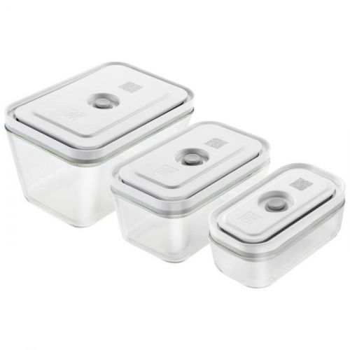 Zwilling sada vákuovacích dóz Fresh & Save, 3 ks, sklenené