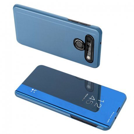 MG Clear View knižkové puzdro na LG K61, modré