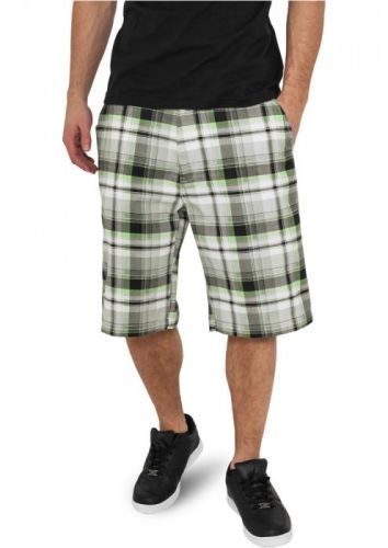 Urban Classics Big Checked Shorts wht/blk/lg - 30