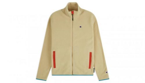 Champion Reverse Weave Full Zip C Fleece svetlohnedé 215114_F20_MS057