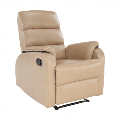 Relaxační křeslo, béžová, VANDEN