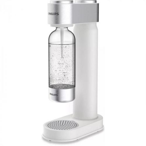 Výrobník sódovej vody Philips Add4902wh/10... Elegantní design s povrchem z leštěné nerezové oceli, materiál láhve PET bez BPA, kapacita láhve 1 l.