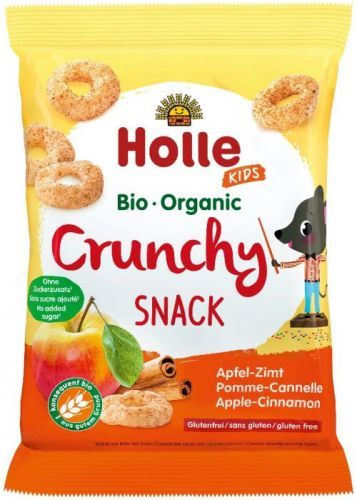 HOLLE Detské Bio Chrumky jablko, škorica, 25 g (3+)