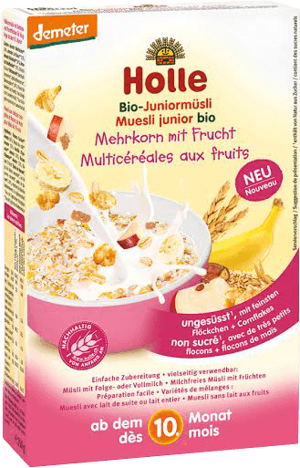 HOLLE Organické Junior viaczrnné müsli s ovocím, 250 g