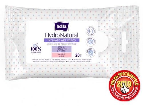 BELLA Intímne vlhčené obrúsky HydroNatural 20 ks