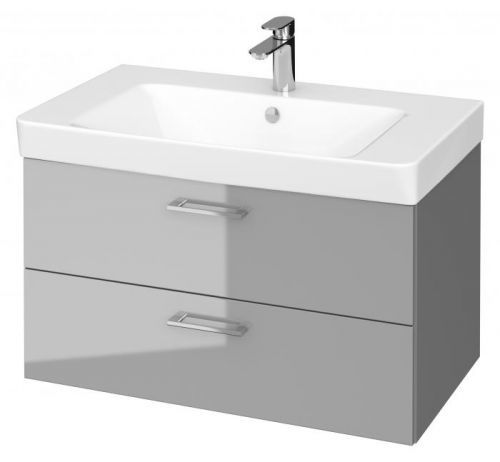 CERSANIT CERSANIT - SET B293 LARA MILLE SLIM 80 (SKŘÍŇKA + UMYVADLO) ŠEDÁ DSM (S801-340-DSM)