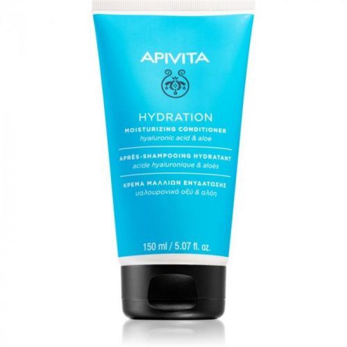 Apivita Holistic Hair Care Hyaluronic Acid & Aloe hydratačný kondicionér pre všetky typy vlasov 150 ml