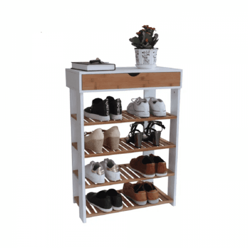 Botník NUGET TYP 1 bílá / přírodní Tempo Kondela