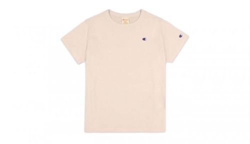 Champion crewneck C logo T-shirt svetlohnedé 113360_F20_YS094