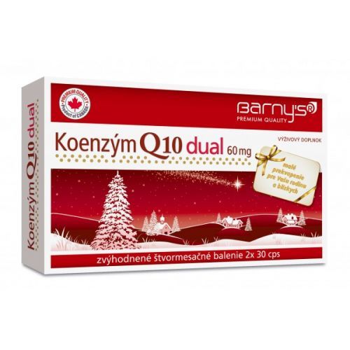 BARNY'S Koenzým Q10 dual 60 mg cps 2x30 zvýhodnené štvormesačné balenie