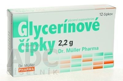 Dr. Muller Pharma UK l.t.d. Dr. Müller Glycerínové čípky 2,2 g 12 ks