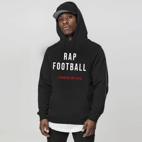 Mikina GangstaGroup Rap & Football Hoodie Black - M