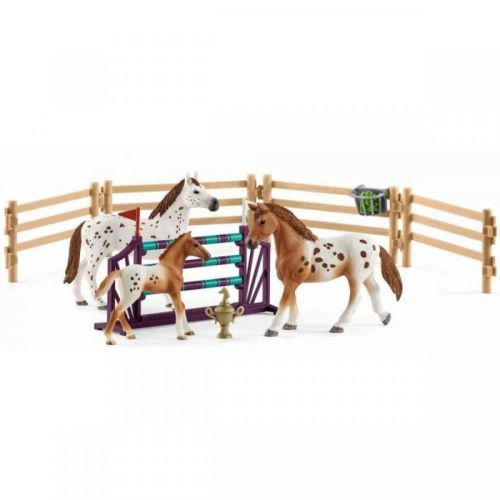 Schleich 42433 Set appalosští koně a tréninkové příslušenstí