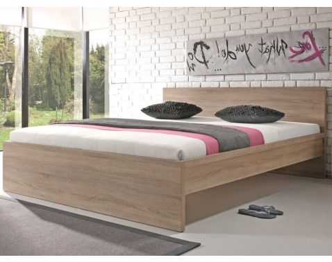 Posteľ Malmö 180x200 cm, dub Sonoma