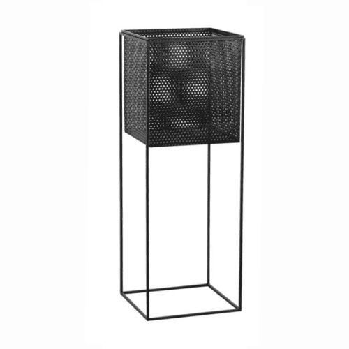 Stojan na květináč,, černá, MELOI TYP 2