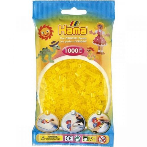 Hama H207-14 Midi Průhledné žluté korálky 1000 ks
