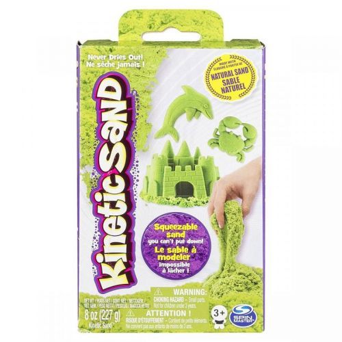 Kinetic Sand základní krabice s pískem různých barev 227g Zelená