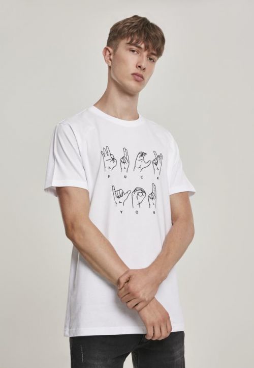 Mister Tee FU Sign Language Tee white - L