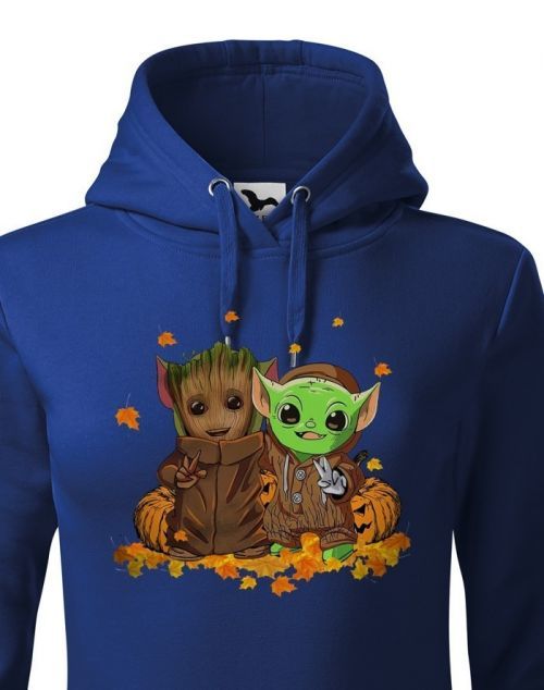 Dámská mikina Mistr Yoda a Groot - ideálna pre každú fanúšičku