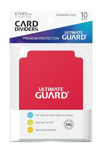 Ultimate Guard Oddělovač na karty Ultimate Guard Card Dividers Standard Size Red - 10 ks