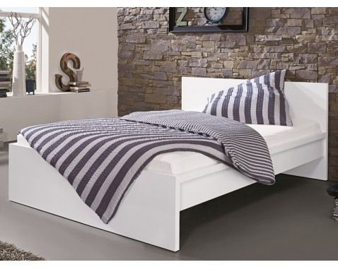 Posteľ Malmö 90x200 cm, biela lesklá