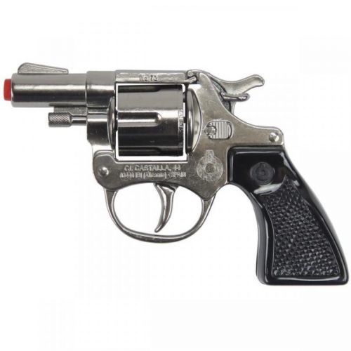 Alltoys policajný revolver kovový strieborný 8 rán