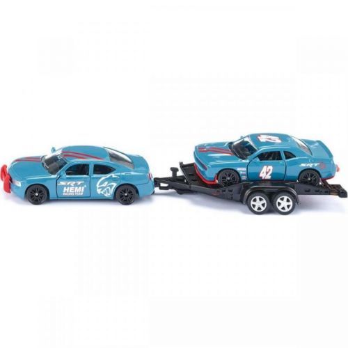 Siku super 2565 Dodge Charger so závodným autom na vleku