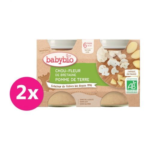 2 x BABYBIO Karfiol a zemiaky 130 g