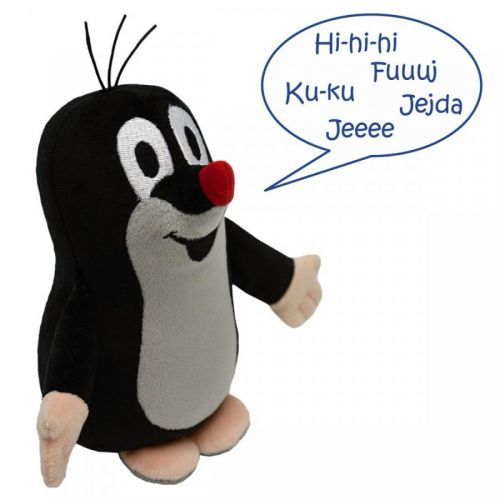 Moravská Ústředna Brno plyšový Krtko hovoriaci 16 cm