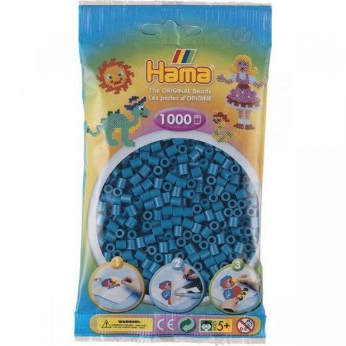 Hama Midi Korálky tmavo tyrkysová 1000 ks