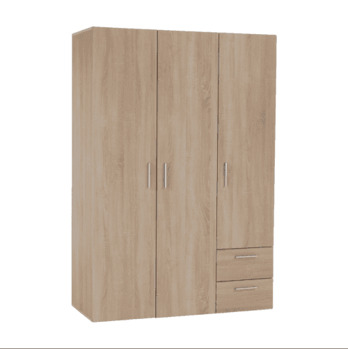 Věšáková skříň s policemi, dub sonoma, ADELI