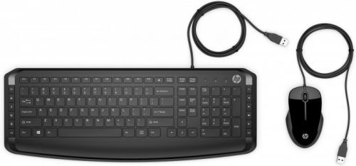 Set HP klávesnica a myš USB 250, CZ/SK, drôtový, čierny