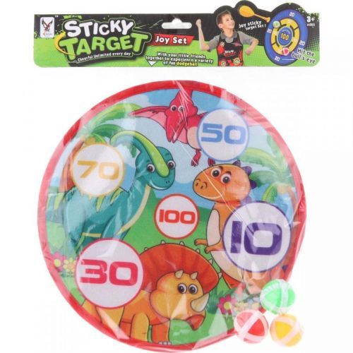 Terč dino s míčky na suchý zip