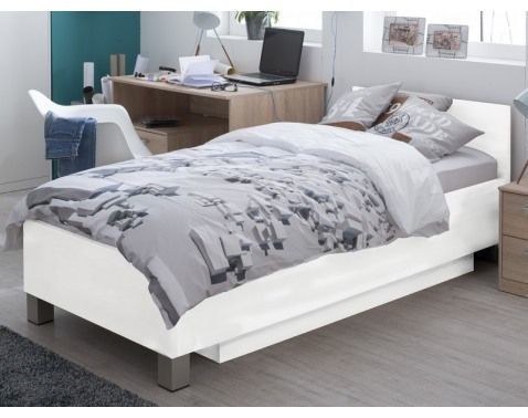 Posteľ Mega 160, 90x200 cm, biela