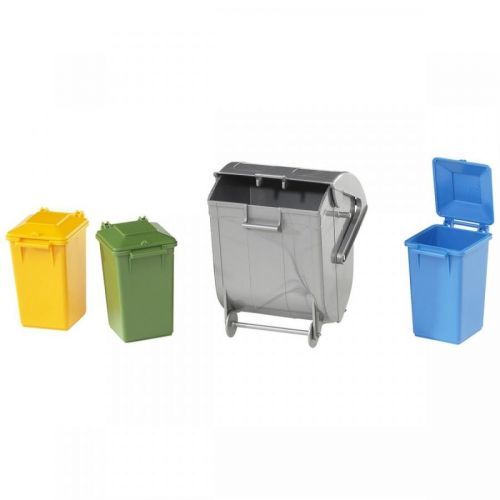 Bruder 02607 smetiarský kontejner 4ks