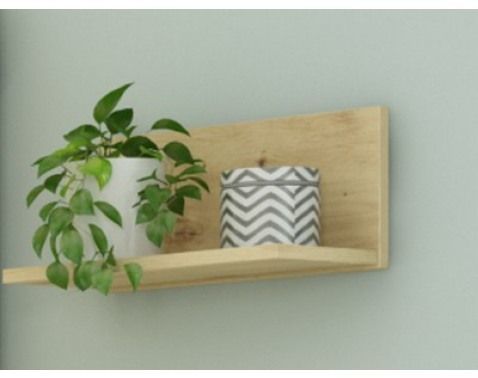Nástenná polica Carlos, dub artisan, 40 cm