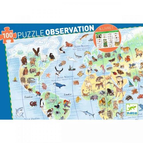 Djeco Obrazové puzzle Zvieratá vo svete