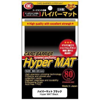 KMC Obaly na karty KMC Standard Sleeves - Hyper Mat Black - 80ks