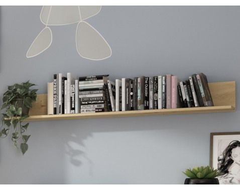 Nástenná polica Carlos, dub artisan, 150 cm