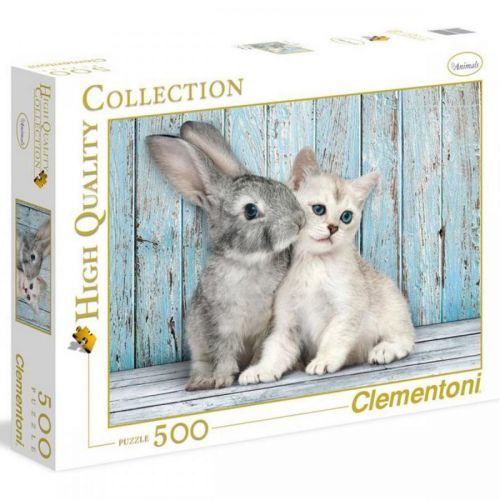 Clementoni Mačka s králikom 500 dielov