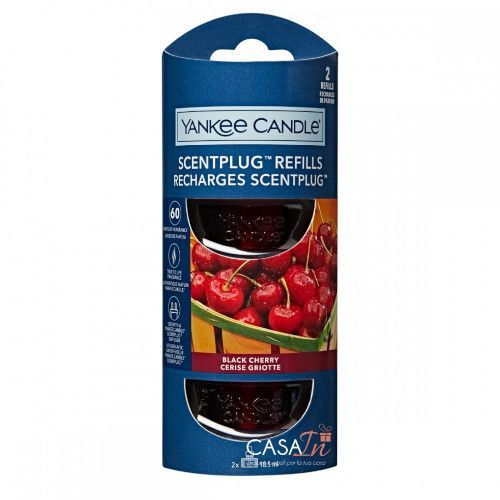 Yankee Candle Náhradná náplň do elektrického difuzéru Organic Kit Black Cherry 2 x 18,5 ml