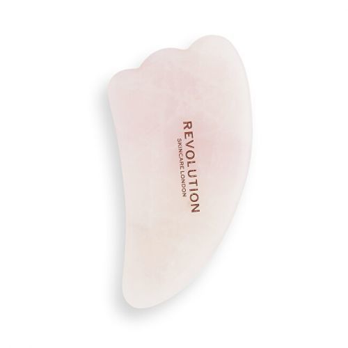 Revolution Skincare Masážny špachtľa na pleť Rose Quartz Gua Sha