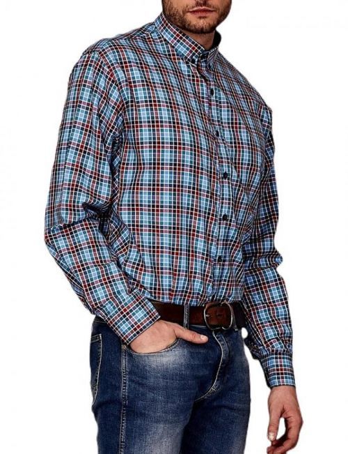 Pánska modrá košeĺa