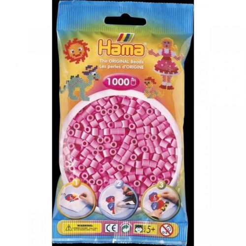 Hama H207-48 Midi Pastelové růžové korálky 1000 ks